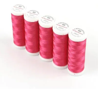 Produktbild von Ackermann Embroidery 40 Stickgarn 5x260m 2830 Dunkelrosa