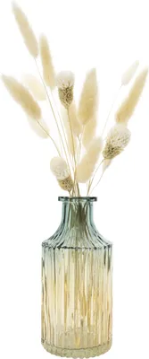 Produktbild von QUVIO Glasvase - Vase Glas - Vasen - 7 x 14 cm (dxh) - Gelb - Blau