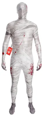 Produktbild von Morphsuits Offizielles Mumie Kostüm für Erwachsene, Halloween und Karneval Ganzkörperanzug - L (163cm-175cm)