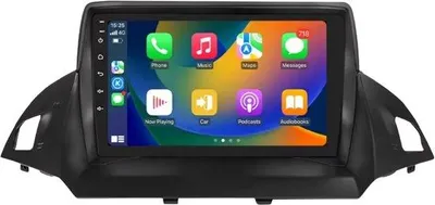 Zdjęcie produktu dla Radio samochodowe z Bluetooth i CarPlay do Ford Escape i Kuga 2 (2013–2017) – kompatybilne z Apple i Android – system stereo – system nawigacyjny – 2 GB pamięci RAM, 32 GB pamięci wewnętrznej