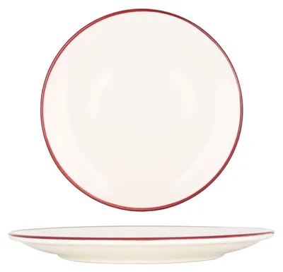 Zdjęcie produktu dla Talerz deserowy Bonna - Linea Burgundy - Porcelana - 21 cm