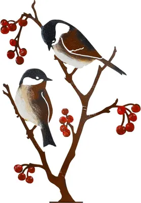 Produktbild von Rost Deko Gartendeko Vogel bemalt, Metall Vogel Gartendeko Figuren