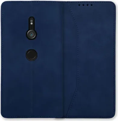 Produktbild von Bookstyle 'Premium' Schutzhülle Klapphülle Schutztasche Etui Cover für Sony XZ3 - Blau