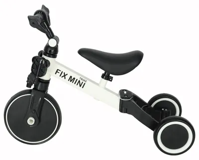 Zdjęcie produktu dla Trike Fix Mini rowerek trójkołowy przełajowy 3w1 z pedałami w kolorze białym