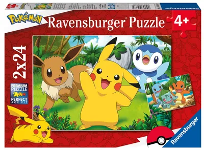 Image de Ravensburger Puzzle - Pikachu et ses amis, 2x24pcs.