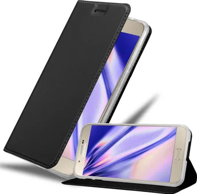 Obrázok produktu pre Cadorabo puzdro na mobilný telefón pre Samsung Galaxy A8 2015 ochranné puzdro v čiernej farbe Cover Etui Book Case Booklet