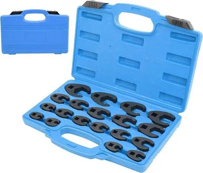 Zdjęcie produktu dla Zestaw przyrządów pomiarowych z chromowo-molibdenowej stali metrycznej – 8–32 mm/0,3–1,3" – do konserwacji pojazdów.
