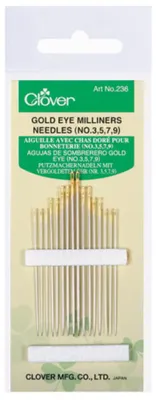 Produktbild von Putzmachernadeln vergoldetes Öhr 3-9