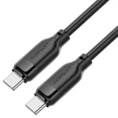 Zdjęcie produktu dla Acefast Kabel danych i USB-C USB-C 60 (3 A), zginanie, 1,2 - czarny