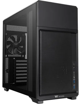 Obrázek produktu pro Thermaltake TR300 TG, Midi Tower, PC, Černá, ATX, Micro ATX, Mini-ITX, SPCC, Temperované sklo, Hraní