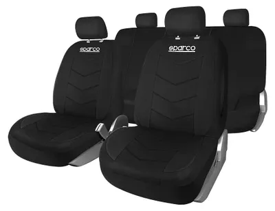 Obrázok produktu pre Sada poťahov na sedadlá Sparco SPS431BK, 9-dielna, čierna