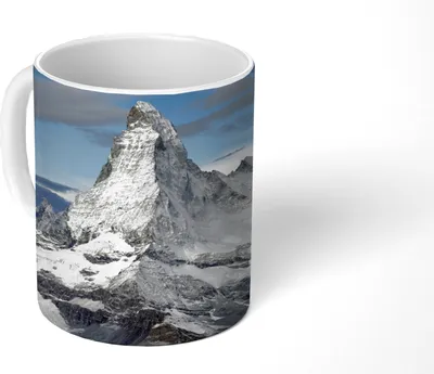 Produktbild von MuchoWow® Tasse Kaffeetasse Kaffeebecher 350 ml Wolken über dem Matterhorn in der Schweiz Teetasse - Fototasse - Becher - Keramikbecher - Teebecher - Kaffeetasse - Bürotasse