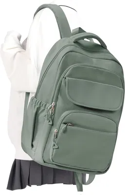 Produktbild von Rucksack 25 l, armee-grün, 17 x 34 x 44 cm, für Schule