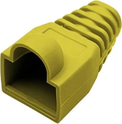 Image de Gaine de protection pour connecteur RJ45 jaune ALANTEC
