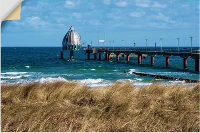 Produktbild von ARTland Wandbild, selbstklebend Seebrücke an der Ostseeküste in Zingst Größe: 90x60 cm