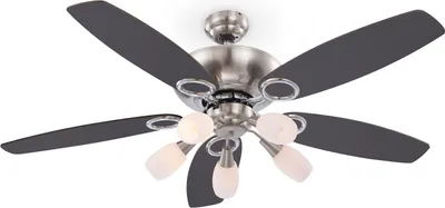 Obrázok produktu pre Globo Lighting Ventilátor Chrom Nikel matný, 5x E14