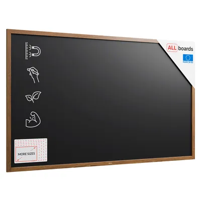 Immagine prodotto di Lavagna MAGNETICA nera da gesso in cornice di legno 200x120 cm