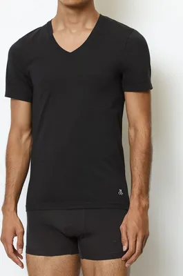 Produktbild von Marco Polo Shirt 2 er Pack Essential schwarz M Stück