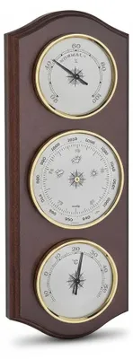 Imagen del producto de Estación meteorológica InAndOutdoorMatch - Madera - Analógica - Barómetro, Imagen generada por IA