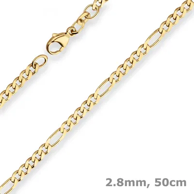 2-8mm-Figarokette-diamantiert-aus-585-Gelbgold-50cm