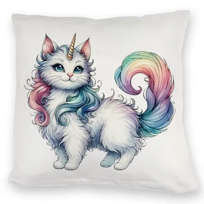 Produktbild von Einhorn-Katze Kuschelkissen