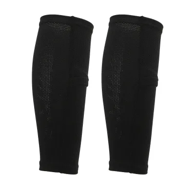 Image de 1 paire de jambières, chaussettes rembourrées pour les tibias, accessoires de sport respirants pour le football S