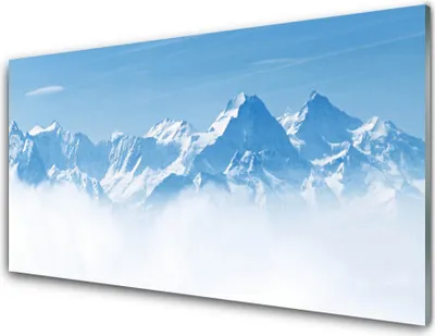 Produktbild von Acrylglasbilder 100x50 Wandbild Druck Gebirge Nebel Landschaft