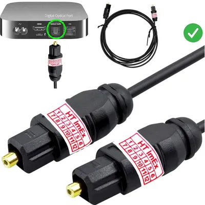 Produktbild von Toslink Kabel Optisches Audiokabel Digital SPDIF LWL für AUTOUTLET DA Wandler 192Khz DAC Konverter