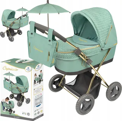 Zdjęcie produktu dla WÓZEK DLA LALEK Capriccio z parasolem DeCuevas Toys 85073