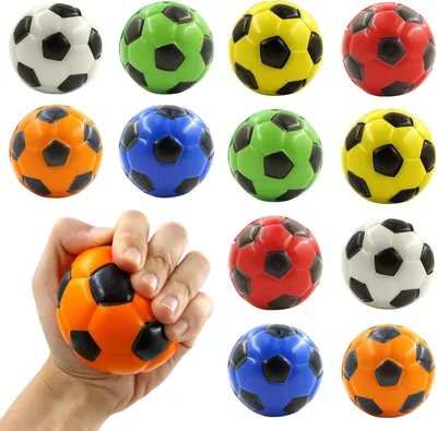 Obrázok produktu pre Minifutbalová Sada 12 Kusov, Pěnové Míče, Antistresové Míče pre Deti a Dospelých, na Párty