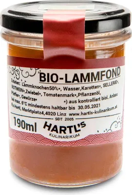 Produktbild von Lammfond 200g - Fertiggericht von Hartls Kulinarikum