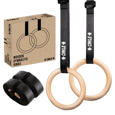 Produktbild von Turnringe 23 cm, 2 Stück, mit verstellbaren Gurten, für Heimtraining