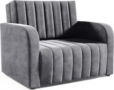 Zdjęcie produktu dla LIKMA Sofa 2 osobowa Amerykanka Otto Ciemnoszara 135 cm z Funkcją Spania, Pojemnikiem na Pościel, Sofa w Tkaninie Jasmine 96