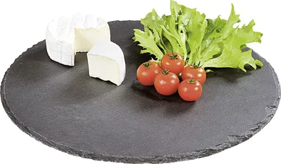 Obrázok produktu pre Kesper 38112, Bridlicová doska, Čierna, Kolo, 35,5 cm, 7 mm, 1 kusov