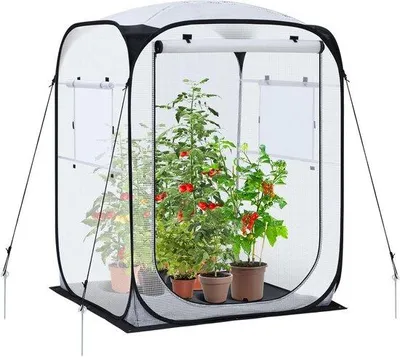 Produktbild von Tomaten-Pop-up-Gewächshaus mit PE-Ablage und Fernbedienung