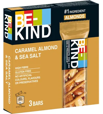 Produktbild von BE-KIND Caramel Almond & Sea Salt 3x30g
