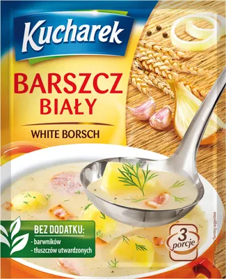 Produktbild von Kucharek Barszcz biały Weißer Borschtsch Instantsuppe 40g