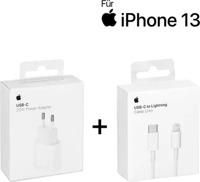 Produktbild von Apple 20W USB-C Power Adapter + 2m USB-C auf Lightning Kabel
