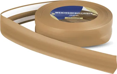 Produktbild von Honig WEICHSOCKELLEISTEN 32 x 23mm 10m selbstklebend PVC Gummi Leiste