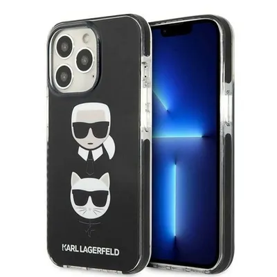 Produktbild von Fall Karl Lagerfeld Karl&Choupette Kopf Na Iphone 13 Pro Max - Czarne