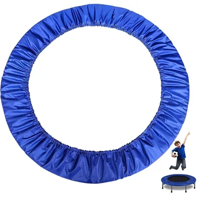Zdjęcie produktu dla Osłona ochronna do trampoliny, 82-152 cm, niebieska, odporna na promieniowanie UV, odporna na rozdarcia, osłona sprężyn, mata ochronna