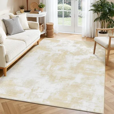 Obrázok produktu pre Omgoods – Retro abstraktný koberec, 120 x 170 cm – Možné prať a s protišmykovou spodnou vrstvou