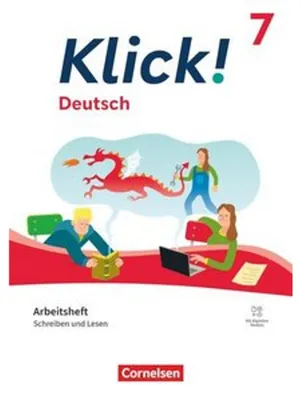 Immagine prodotto di Klick! Deutsch 7. Schuljahr - Ausgabe ab 2024 - Schreiben und Lesen - Arbeitsheft mit Lösungen und digitalen Medien