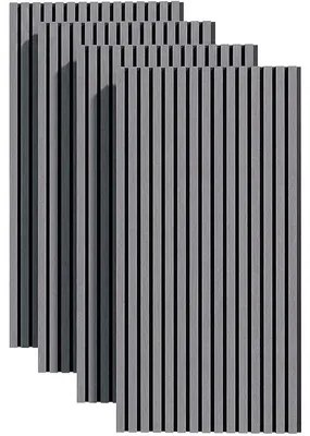 Obrázek produktu pro 4 kusy nástěnných panelů s imitací dřeva DY-AP001, 120 x 60 x 2,1 cm, 2,88 m², šedý dub