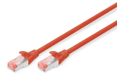 Image de Digitus DK-1644-010/R câble de réseau Rouge 1 m Cat6 S/FTP (S-STP)