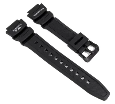 Produktbild von Casio Ersatzband Uhrenarmband Resin Band schwarz für Herrenuhr AQW-101-1AVW
