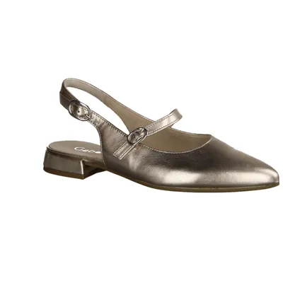 Produktbild von Gabor 41502-62 Damenschuhe, Sling, Leder, Puder (Metallic) - Damenschuhe Sandalette / Sling, Mehrfarbig, leder (satin met.), absatzh&oumlhe: 20 mm