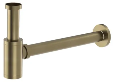 Productafbeelding van Sapho wastafel sifon, 5/4", afvoer 32mm, rond, mat goud