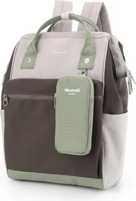 Produktbild von Himawari | Robuster Reiserucksack, mit Laptopfach, Braun, Grau, 30x40x15 cm