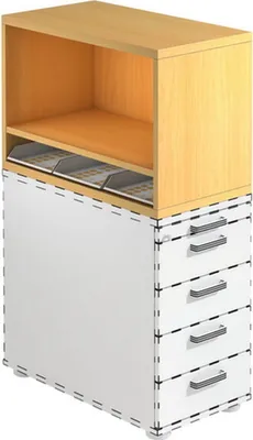 Produktbild von SIGNA SCA1 - Rollcontainer Buche